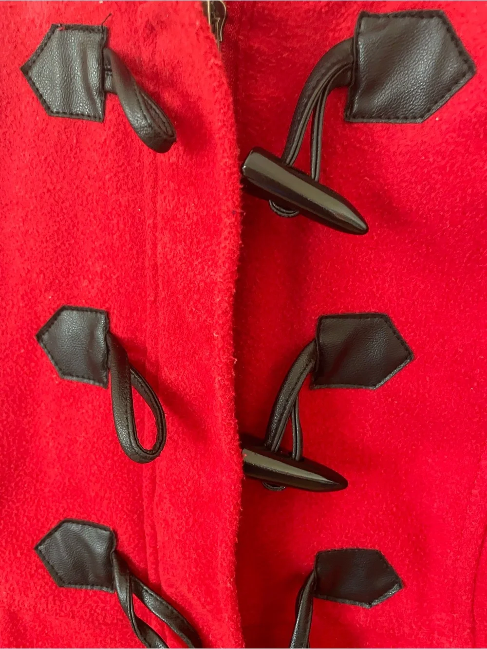 Velvet Girls' Red Hooded Pea Coat